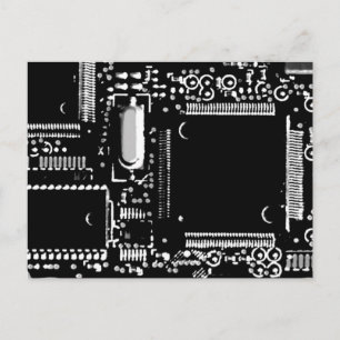 Briefkaart B&W-circuit