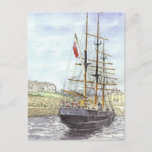 briefkaart "Backing Out" (Voorkant)