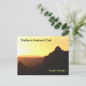 briefkaart "Badlands National Park" (Staand voorkant)