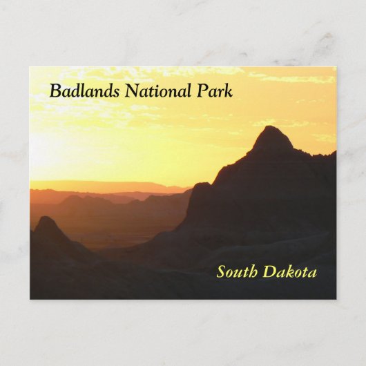 briefkaart "Badlands National Park" (Voorkant)