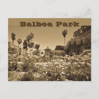 Briefkaart Balboa Park Sepia Tone