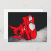 Briefkaart balletschoenen (Voorkant / Achterkant)