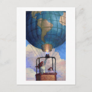 Briefkaart ballonwereld