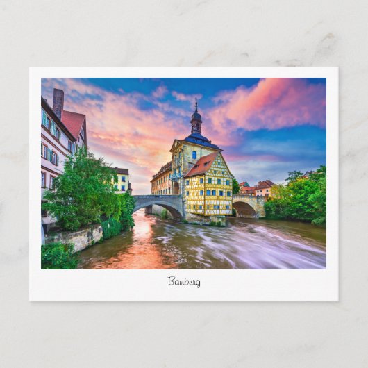 Briefkaart Bamberg, Beieren in Duitsland (Voorkant)