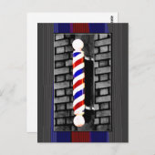 Briefkaart Barber Pole (Voorkant / Achterkant)