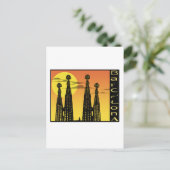 Briefkaart Barcelona (Staand voorkant)