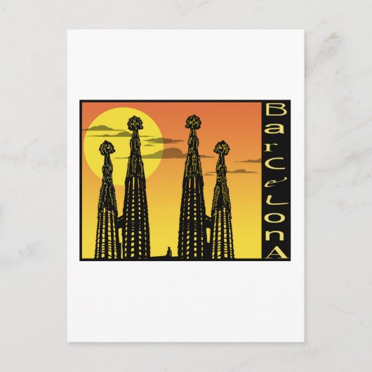 Briefkaart Barcelona (Voorkant)