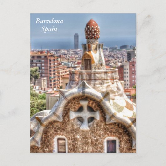 Briefkaart Barcelona Spanje (Voorkant)