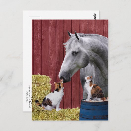 briefkaart "Barn Buds" (Voorkant / Achterkant)