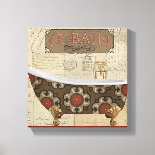 Briefkaart Bath Canvas Afdruk (Voorkant)