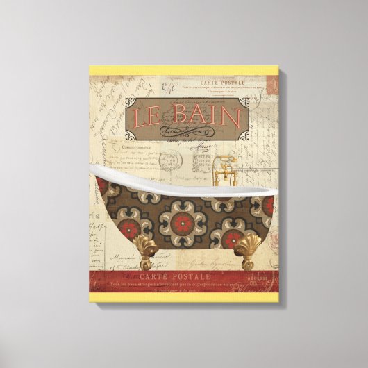 Briefkaart Bath Canvas Afdruk (Voorkant)