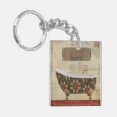 Briefkaart Bath Sleutelhanger (Voorkant Links)