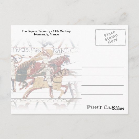 Briefkaart Bayeux Tapestry a5 (Achterkant)