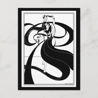 Briefkaart: Beardsley Illustratie Briefkaart