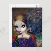 briefkaart "Beauty and the Beast" (Voorkant / Achterkant)