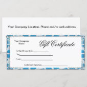 Briefkaart Bedrijfscadeaubonnen Kaart Rack (Voorkant / Achterkant)