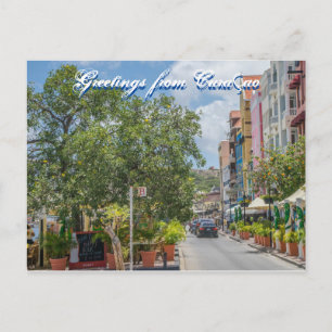 Briefkaart begroetingen op Curaçao