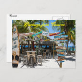 Briefkaart begroetingen op Curaçao (Voorkant / Achterkant)