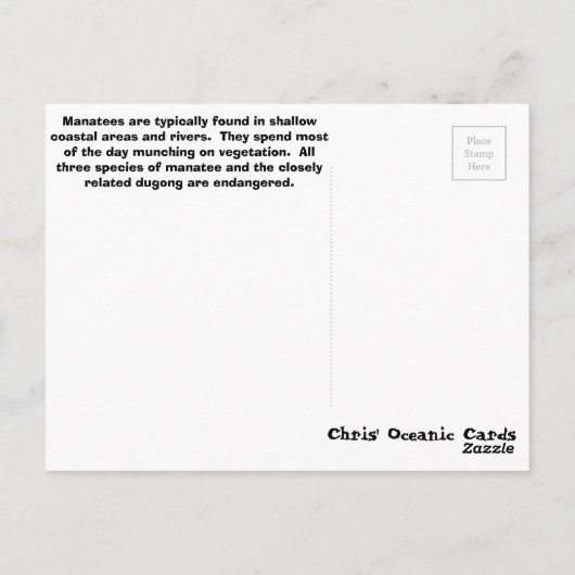 Briefkaart beheren (Achterkant)