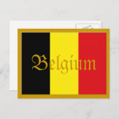 Briefkaart Belgische vlag (Voorkant / Achterkant)