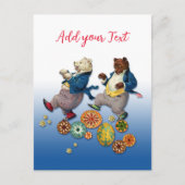 Briefkaart Beren voor feestdagen (Voorkant)