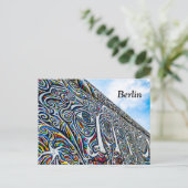 Briefkaart Berlijnse muur (Staand voorkant)