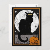 briefkaart "Black Cat" (Voorkant / Achterkant)
