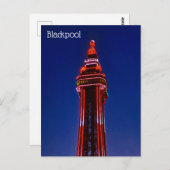 Briefkaart Blackpool Tower (Voorkant / Achterkant)