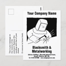 Briefkaart Blacksmith & Metalworking Services