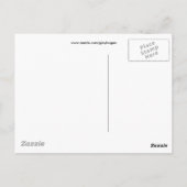 Briefkaart blauw huis (Achterkant)