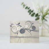 Briefkaart Blauwe Bloemen (Staand voorkant)