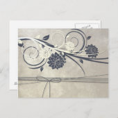 Briefkaart Blauwe Bloemen (Voorkant / Achterkant)