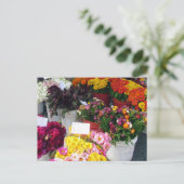 Briefkaart - Bloemenmarkt (Staand voorkant)