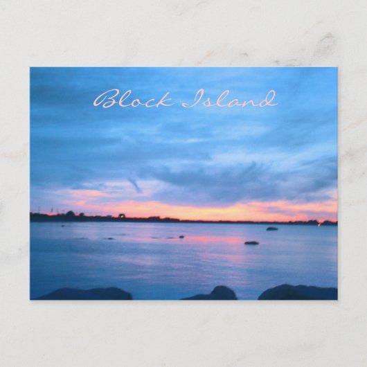 Briefkaart Blok Island (Voorkant)