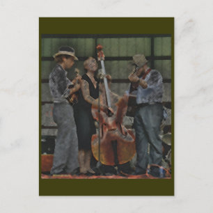 Briefkaart Bluegrass Trio