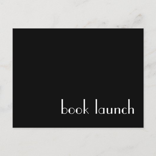 Briefkaart Boeklancering (Voorkant)