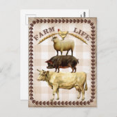 briefkaart boerderij (Voorkant / Achterkant)