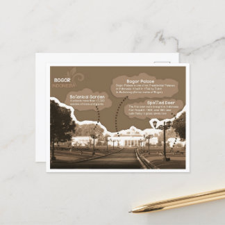Briefkaart Bogor Palace Indonesië