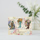 Briefkaart  Boots Floral Design (Staand voorkant)