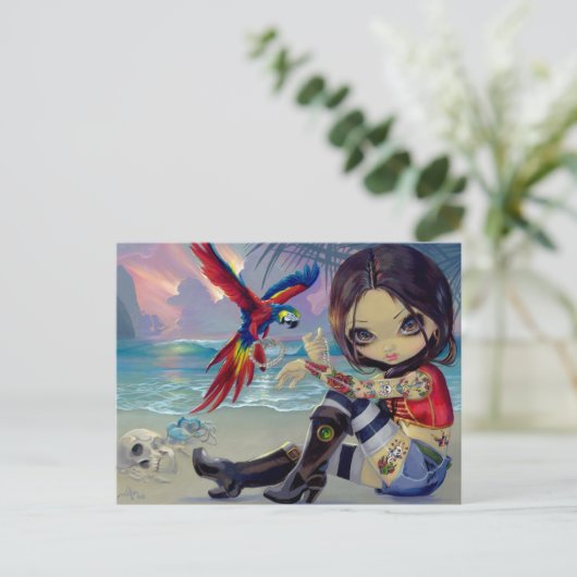 briefkaart "Bootstrap Betsy" (Staand voorkant)