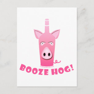 BRIEFKAART BOOZE HOG