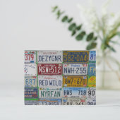 Briefkaart Borden auto (Staand voorkant)