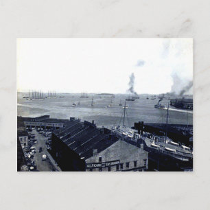 briefkaart Boston Harbour 1906