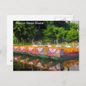 Briefkaart Boston Swan Boats (Voorkant / Achterkant)