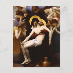 Briefkaart Bouguereau Pieta
