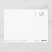 Briefkaart boven water bungalow (Achterkant)