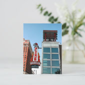 Briefkaart brandweerstation (Staand voorkant)