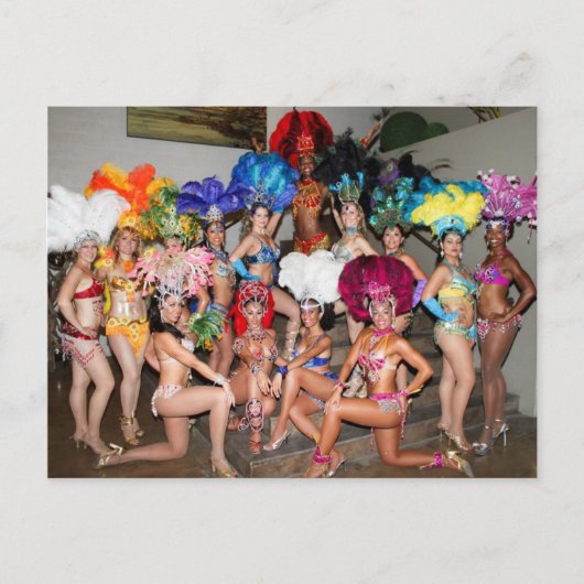 briefkaart brazilië vegas shows dansers (Voorkant)