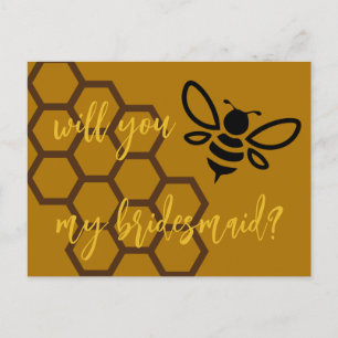 Briefkaart Bridesmaid-voorstel
