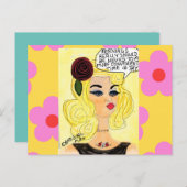 Briefkaart- briefkaart (Voorkant / Achterkant)